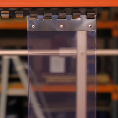 Hook-on PVC strip (per/m): 200mm wide std clear Hook-on PVC strip (per/m): 200mm wide std clear